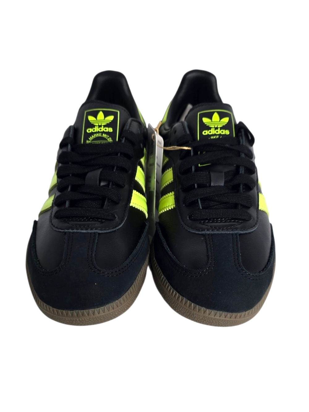 Adidas Samba OG W JS1387 Black Pulse Lime Gum Womens 8.5 Sneakers NWT - Picture 7 of 16